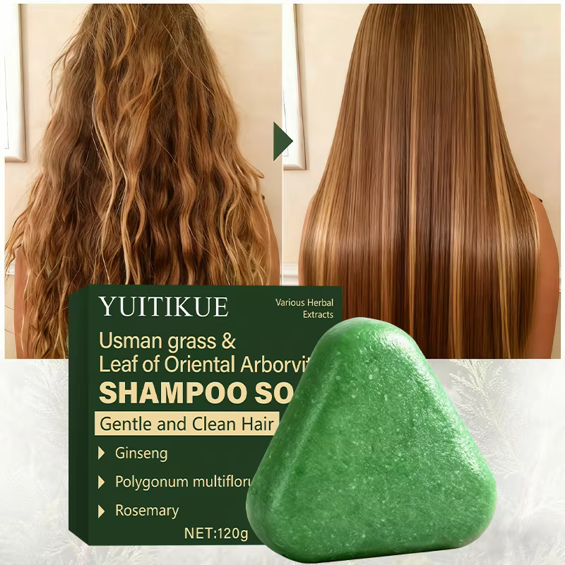 Usman Herbal Shampoo Bar - Nettoyage doux pour le cuir chevelu à contrôle de l'huile