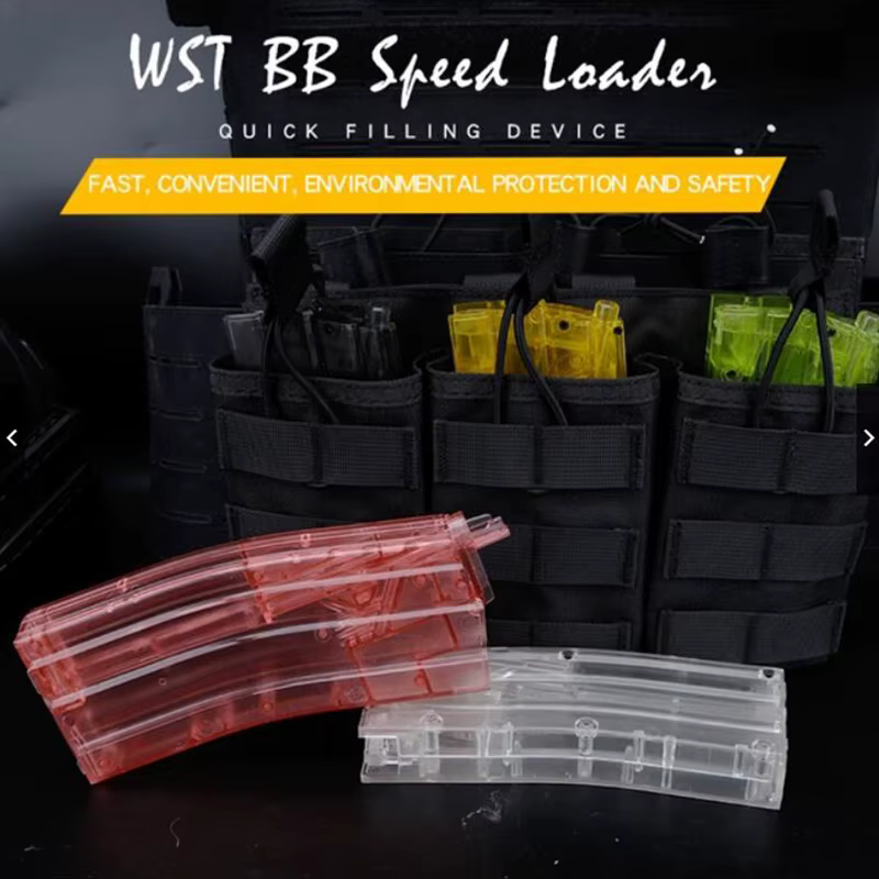 Chargeur de billes BB (500 billes) – Dispositif de chargement de chargeur pour jeux de guerre CS, paintball, accessoires de tir