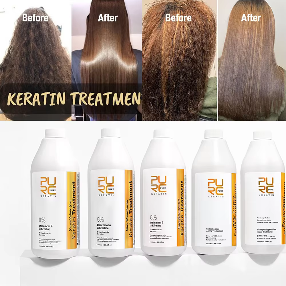 KerBrian-Traitement lissant pour cheveux bouclés et crépus