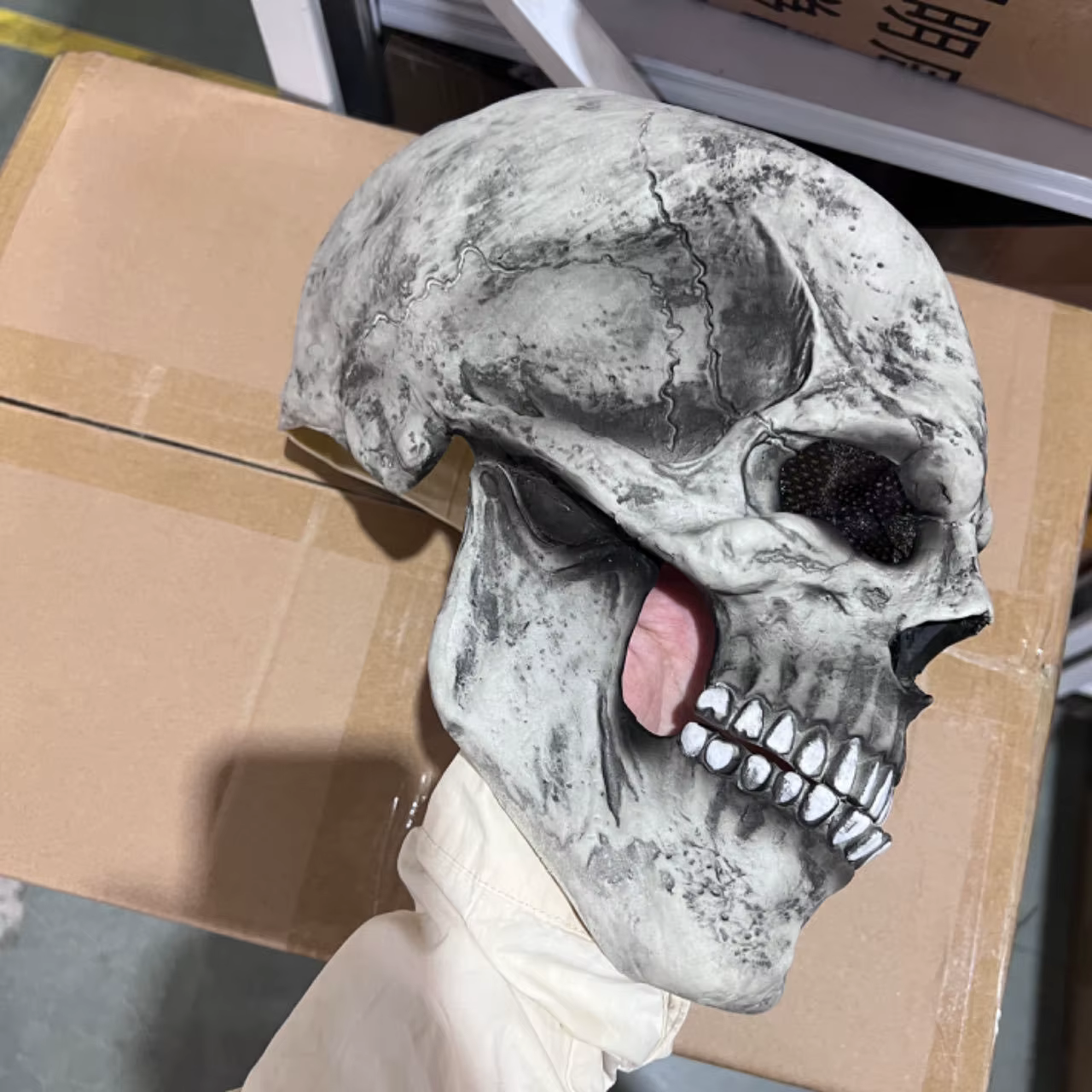 Masques de tête de mort réalistes pour adultes, masques qualifiée aux, équipement de sauna, bouche mobile, mâchoire, anime, casque d'horreur, anonyme, Halloween, carnaval, modules