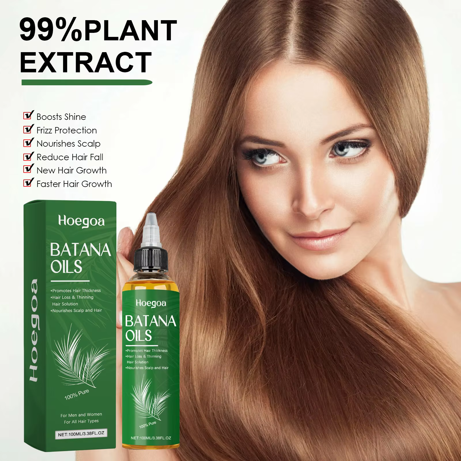 Huile de Batana naturelle pour la croissance des cheveux