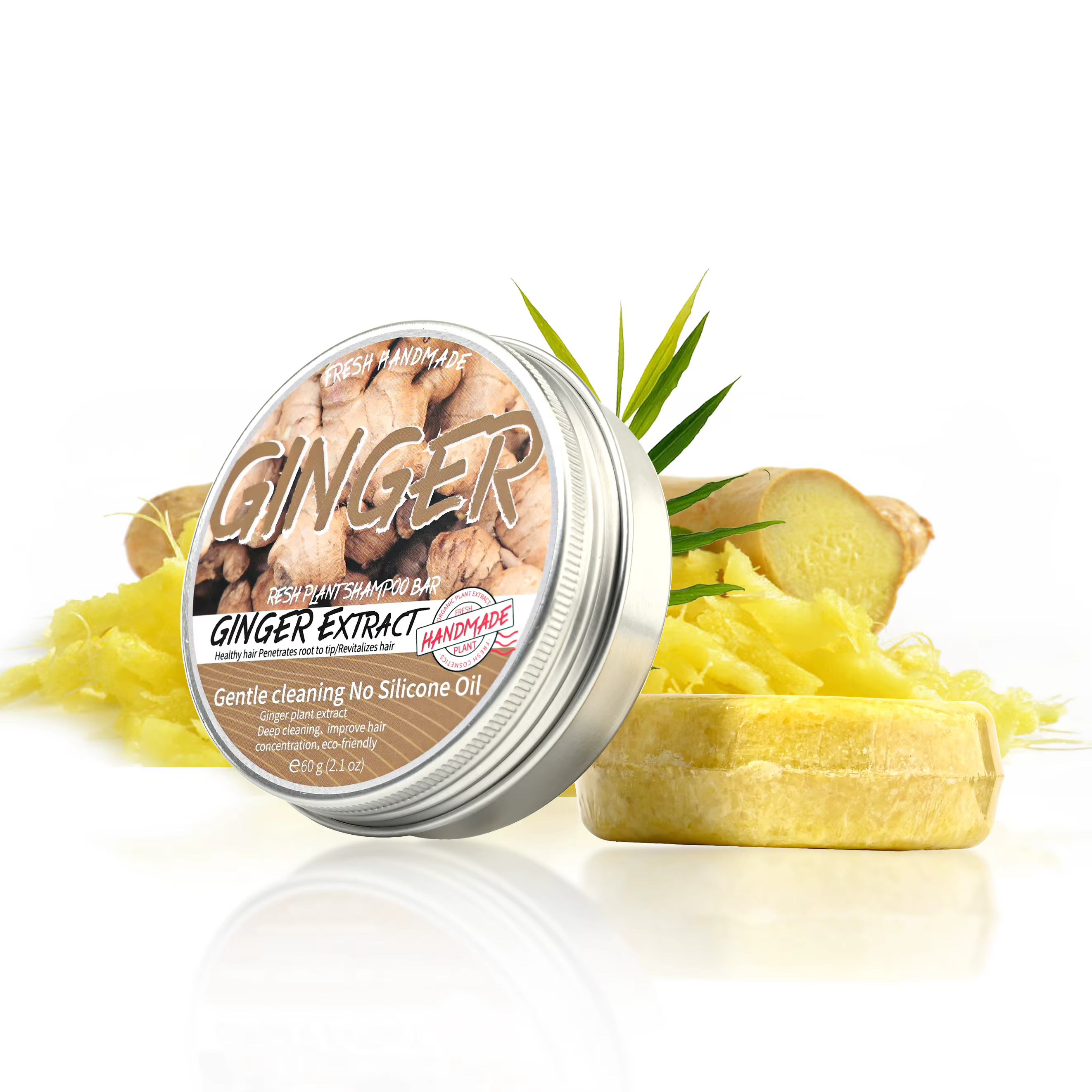 JIJIBA huile gingembre savon essentiel solide shampooing
