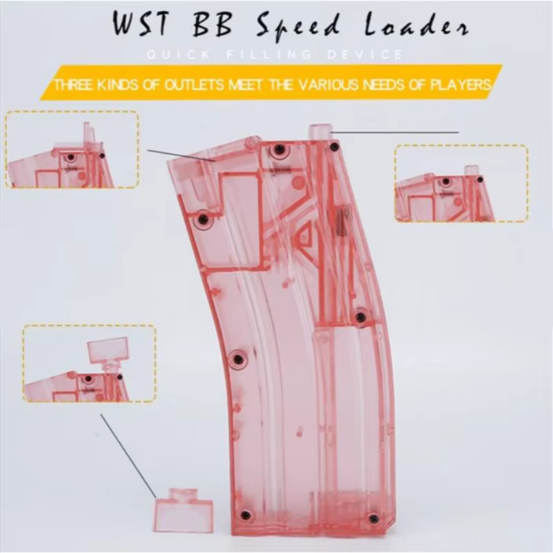 Chargeur de billes BB (500 billes) – Dispositif de chargement de chargeur pour jeux de guerre CS, paintball, accessoires de tir