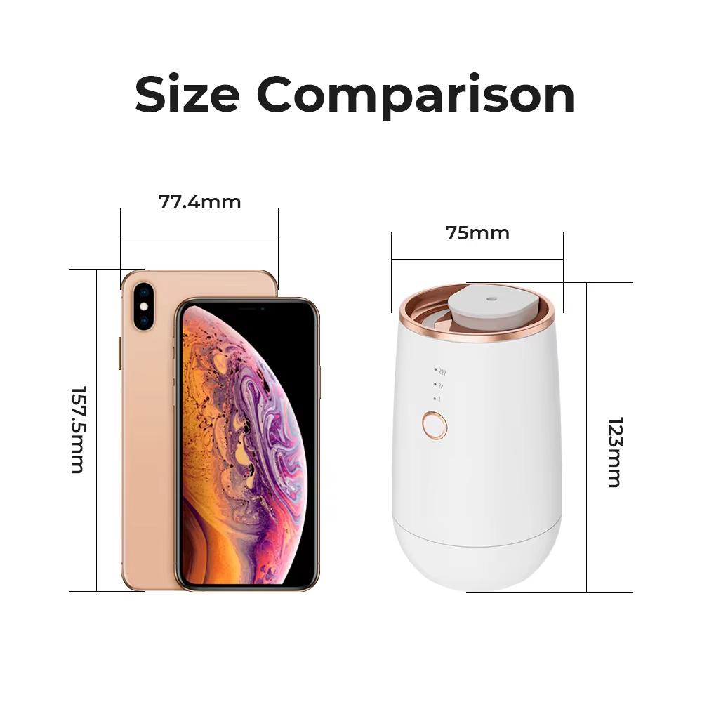Diffuseur d'arômes rechargeable par USB, désodorisant pour voiture, 9 lumières colorées, diffuseur de parfum aux huiles essentielles pour accessoires intérieurs de voiture