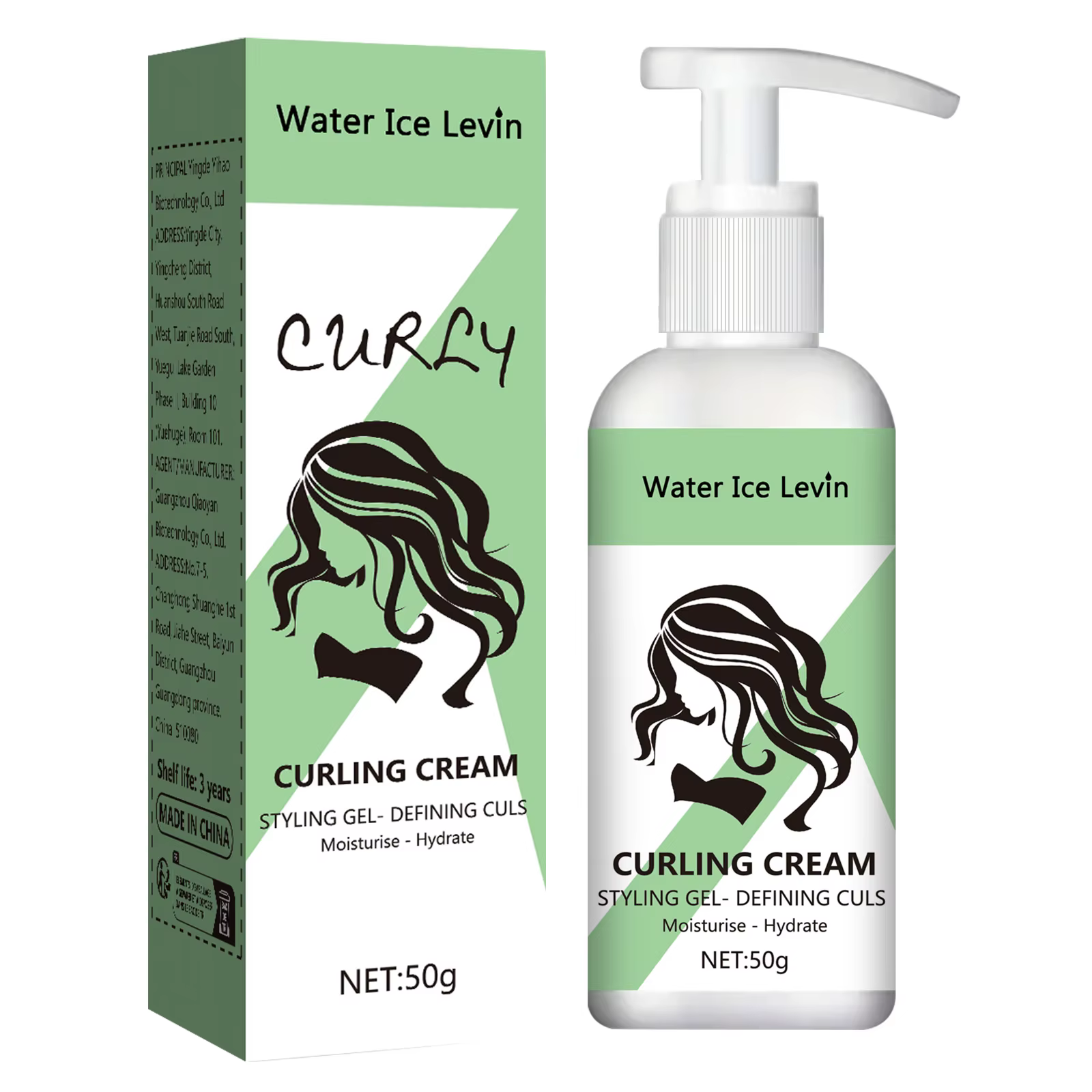 Crème à friser en gel coiffant bouclé – Definir