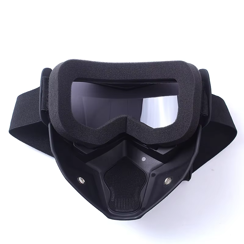 Zlangsports Masque de lunettes Anti-UV détachable masque de Ski moto HD lunettes de Motocross masques d'équitation rétro