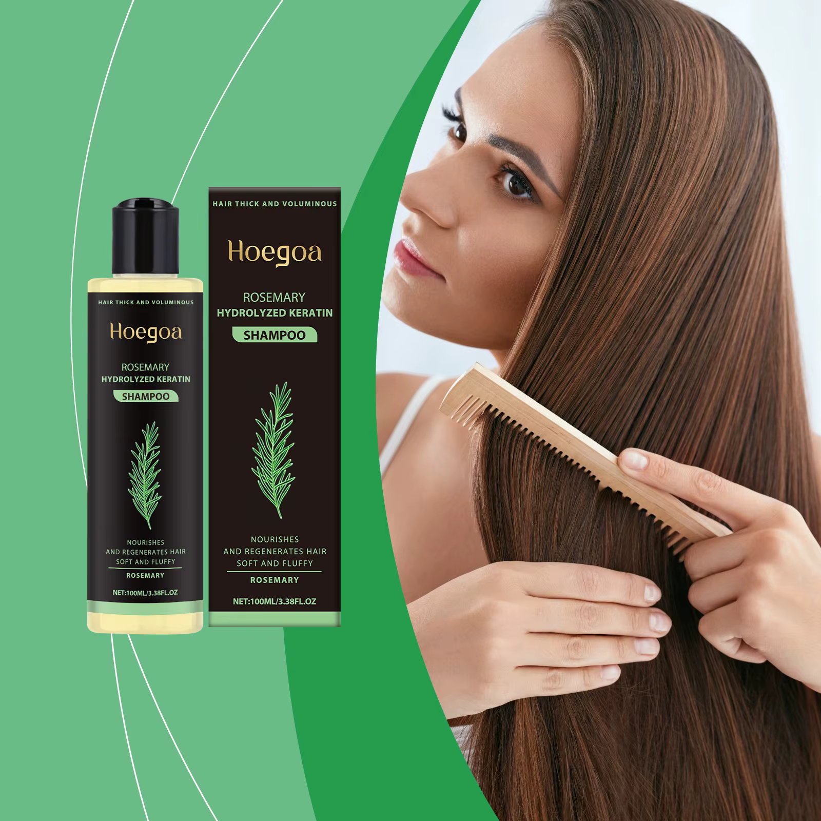 Shampoing au romarin pour la croissance des cheveux