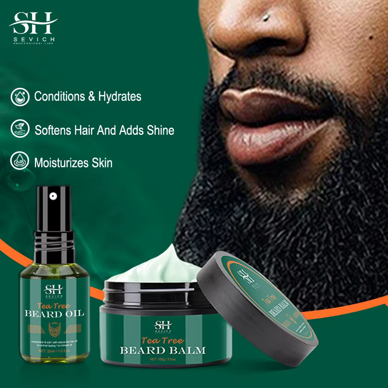 Priority-Soin de la Barbe pour Homme, Arbre à Thé, Croissance Rapide et Efficace, Peau Nettoyante Douce, Essence Douce