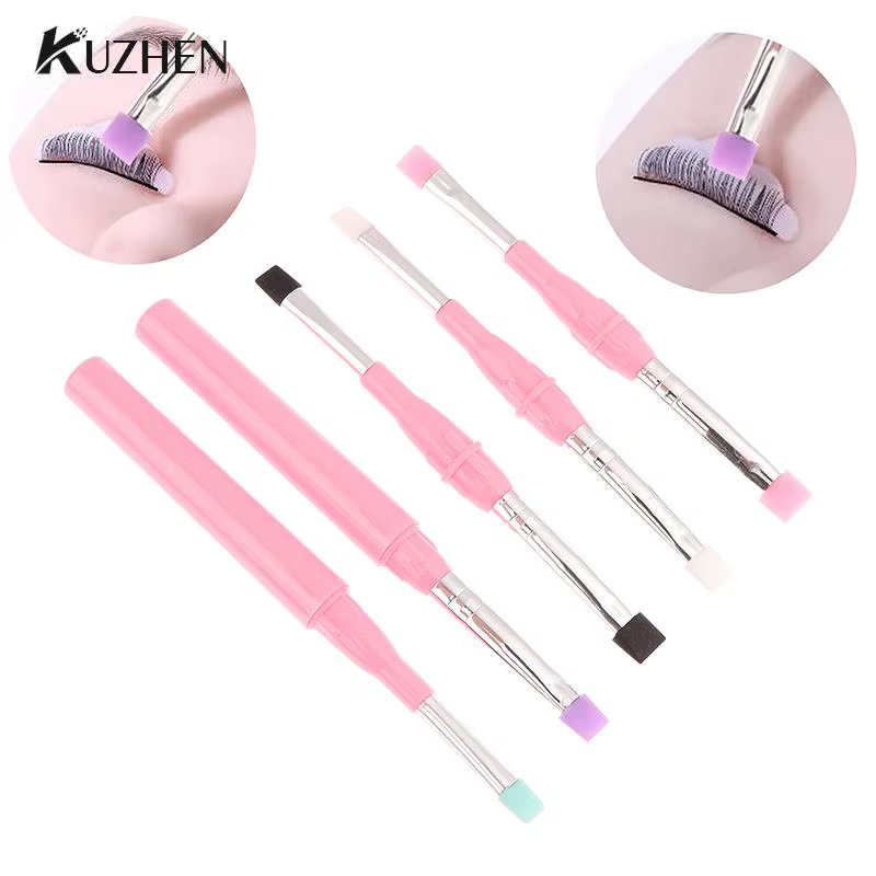 Brosse en silicone souple à double tête pour cils, outils de levage, stratification, séparation, extension, maquillage