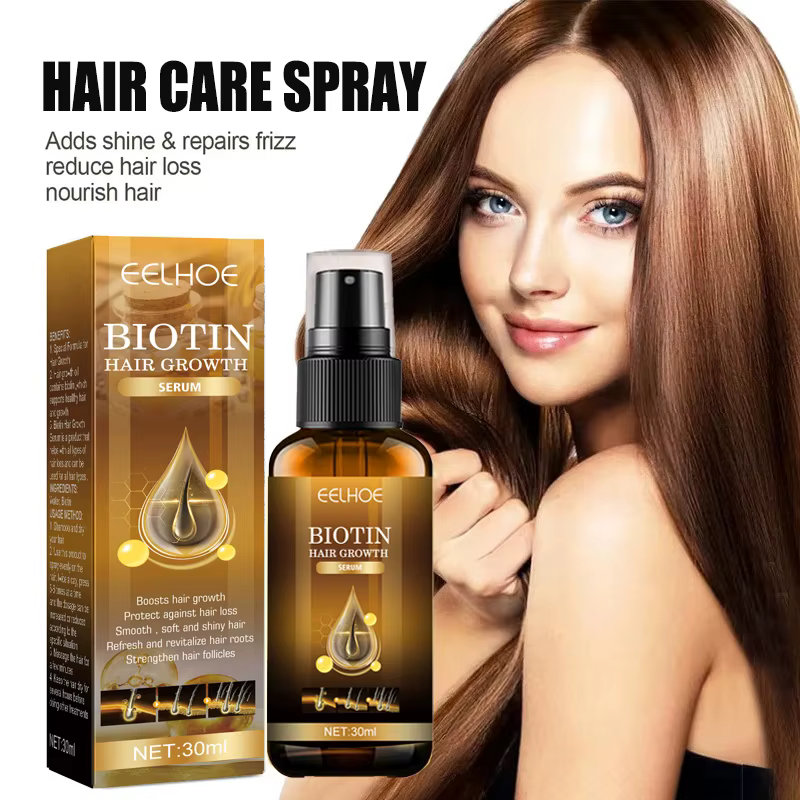 Sérum magique à la biotine pour cheveux, 1/3/5 boîtes, renforce lissante, nourrissant en profondeur, produit pour cheveux crépus, Spray de réparation endommagé, huile pour cheveux