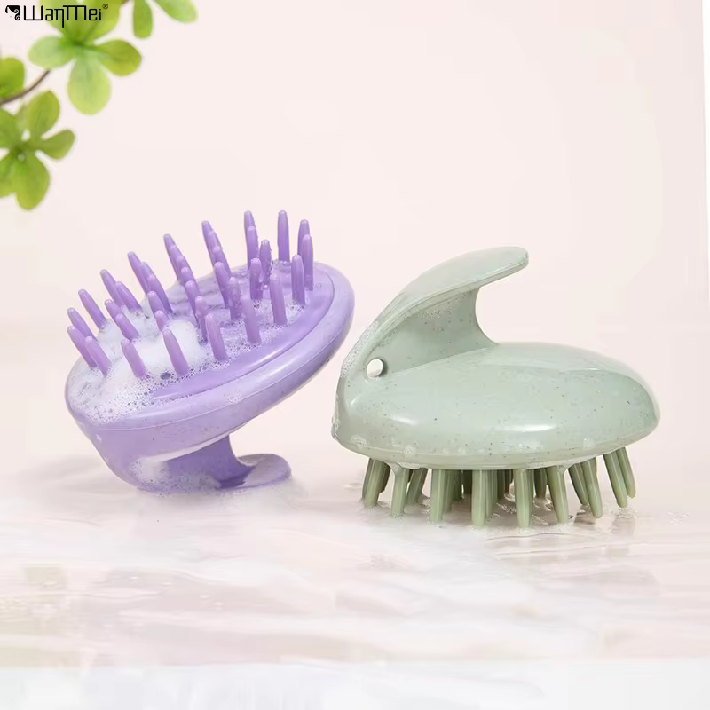 Brosse de massage du cuir chevelu en silicone souple