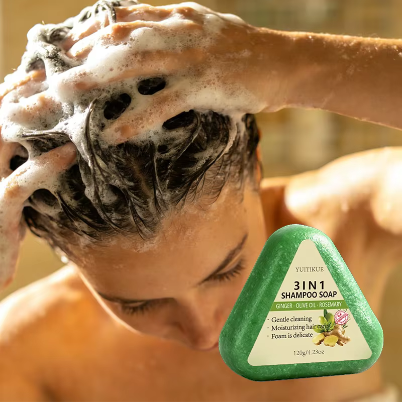 Savon Shampooing Solide 3-en-1 au Gingembre Yuitikue