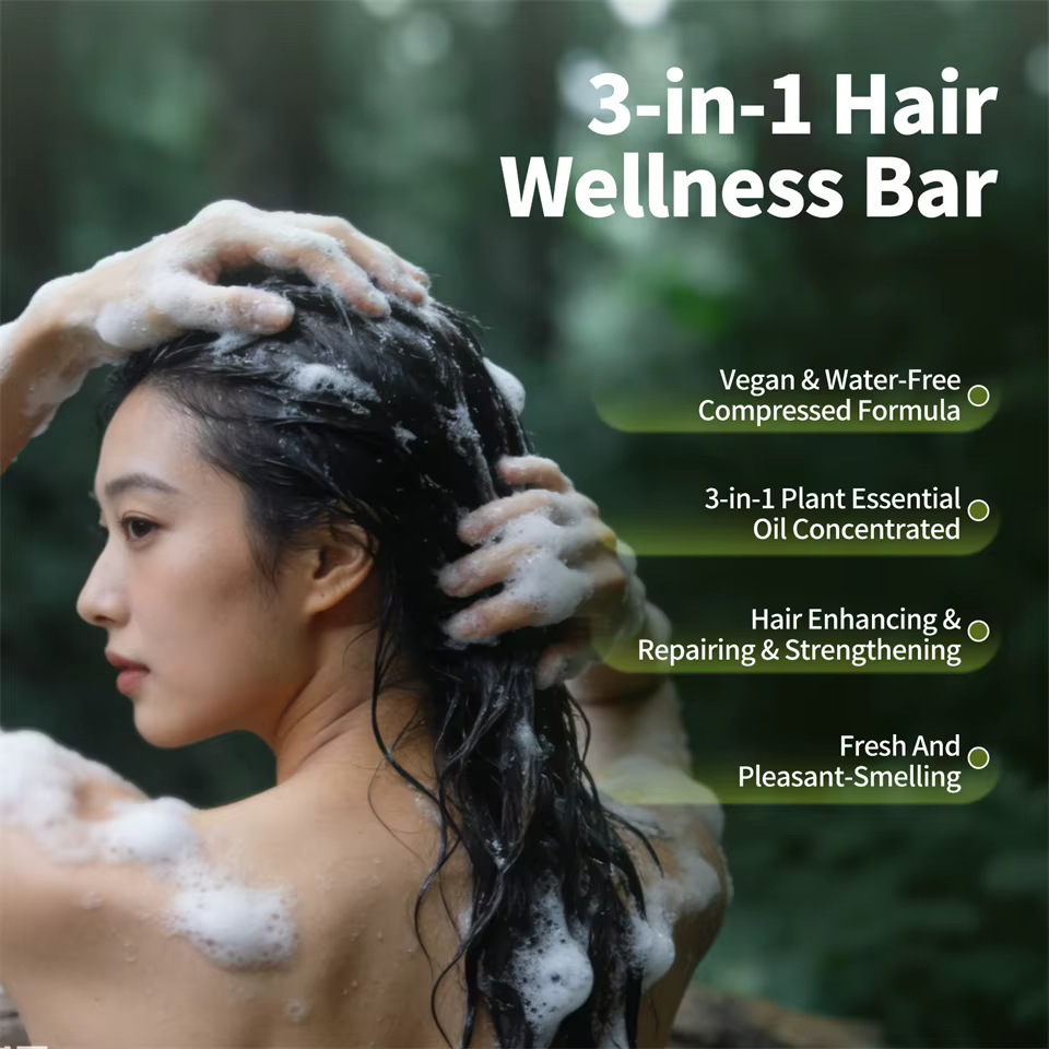 Savon Shampooing Naturel aux Herbes Usman Grass Fait Main – Soin Capillaire Nourrissant