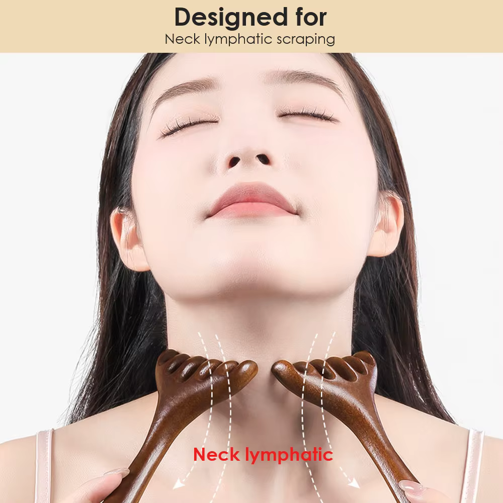 Peigne de Massage méridien en bois