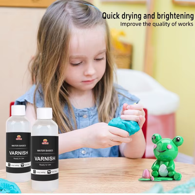 Vernis brillant pour pierre sèche à l'air, glaçage en argile, résine UV, Agent de Protection artisanal, poterie douce éclaircissante, multi-usage brillant, 50/120ML