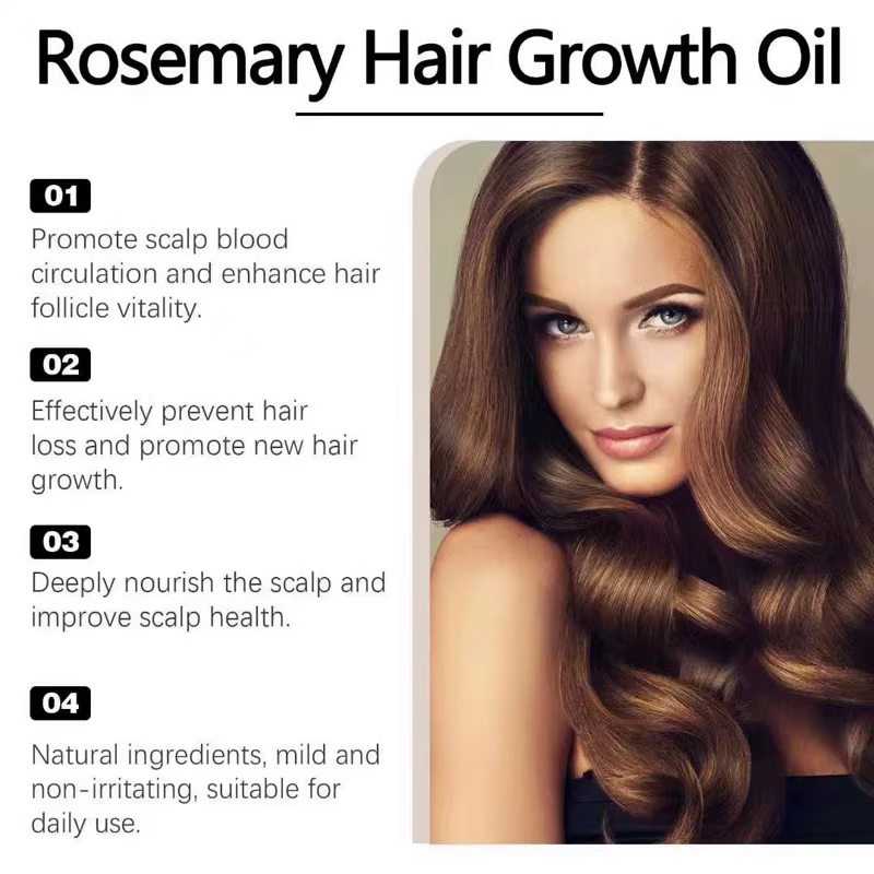 Huile essentielle de romarin Dense pour cheveux