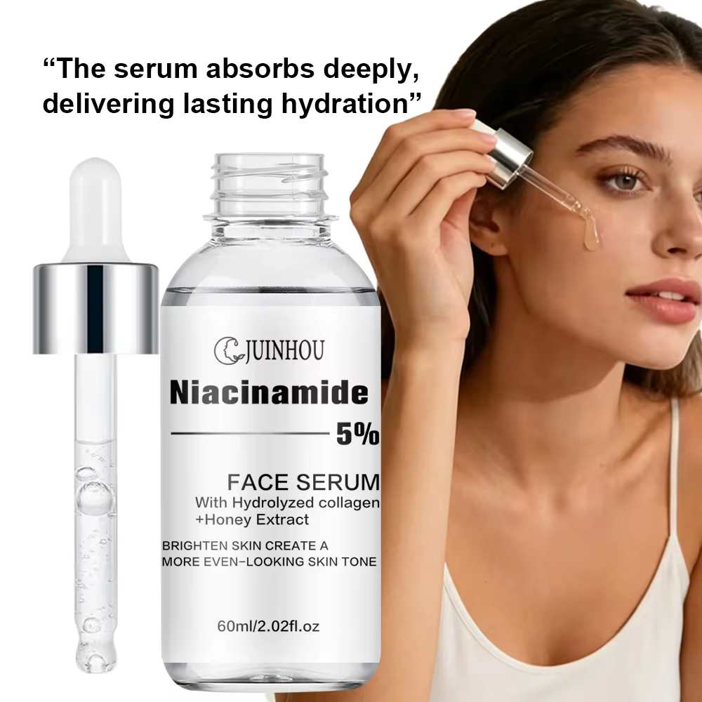 JUINHOU Lot de 2 sérums à l'acide salicylique et à la niacinamide pour éclaircir la peau, contient 5% de nicotinamide et 2% d'acide salicylique, convient à tous