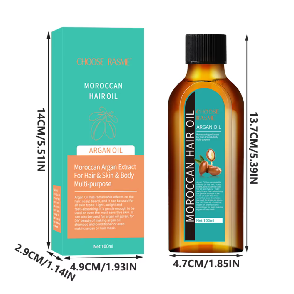 Huile essentielle marocaine pour cheveux épais