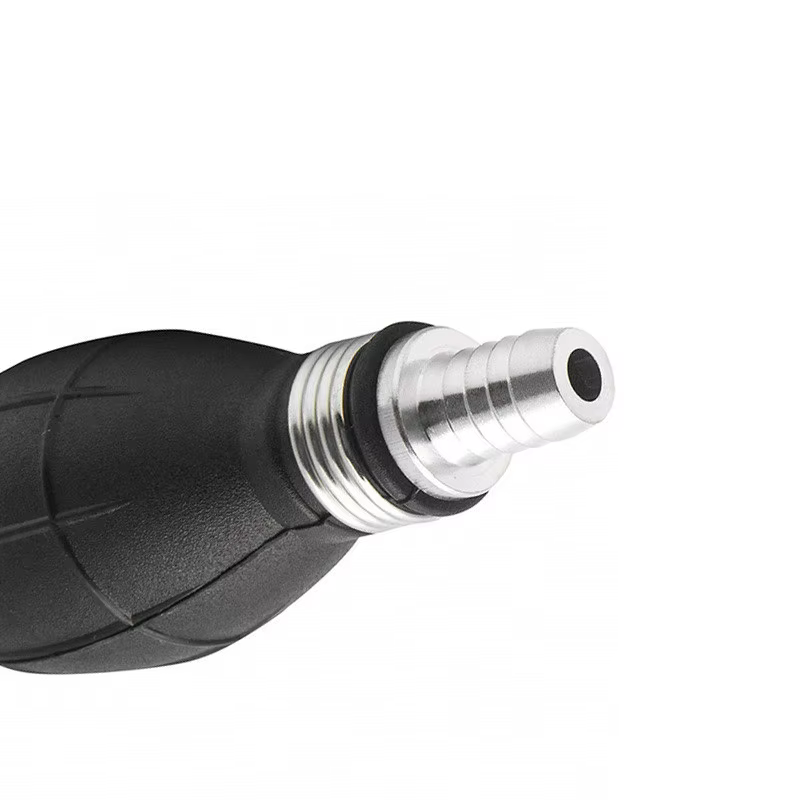 Pompe manuelle à carburant 6mm/8mm/10mm/12mm en caoutchouc et aluminium, pour transfert de diesel, huile et essence pour voiture, bateau, moteur hors-bord