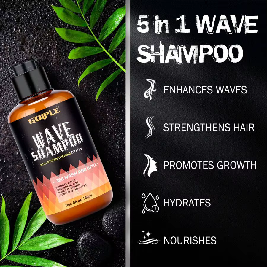 Kit de shampoing de lavage Wave Pomade 360 pour hommes