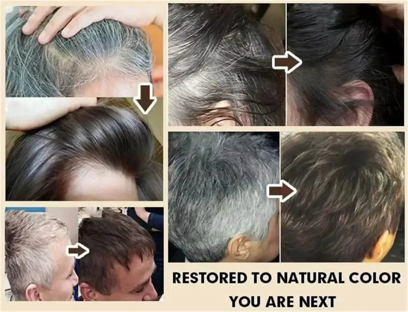 Sérum pour cheveux blancs à noirs