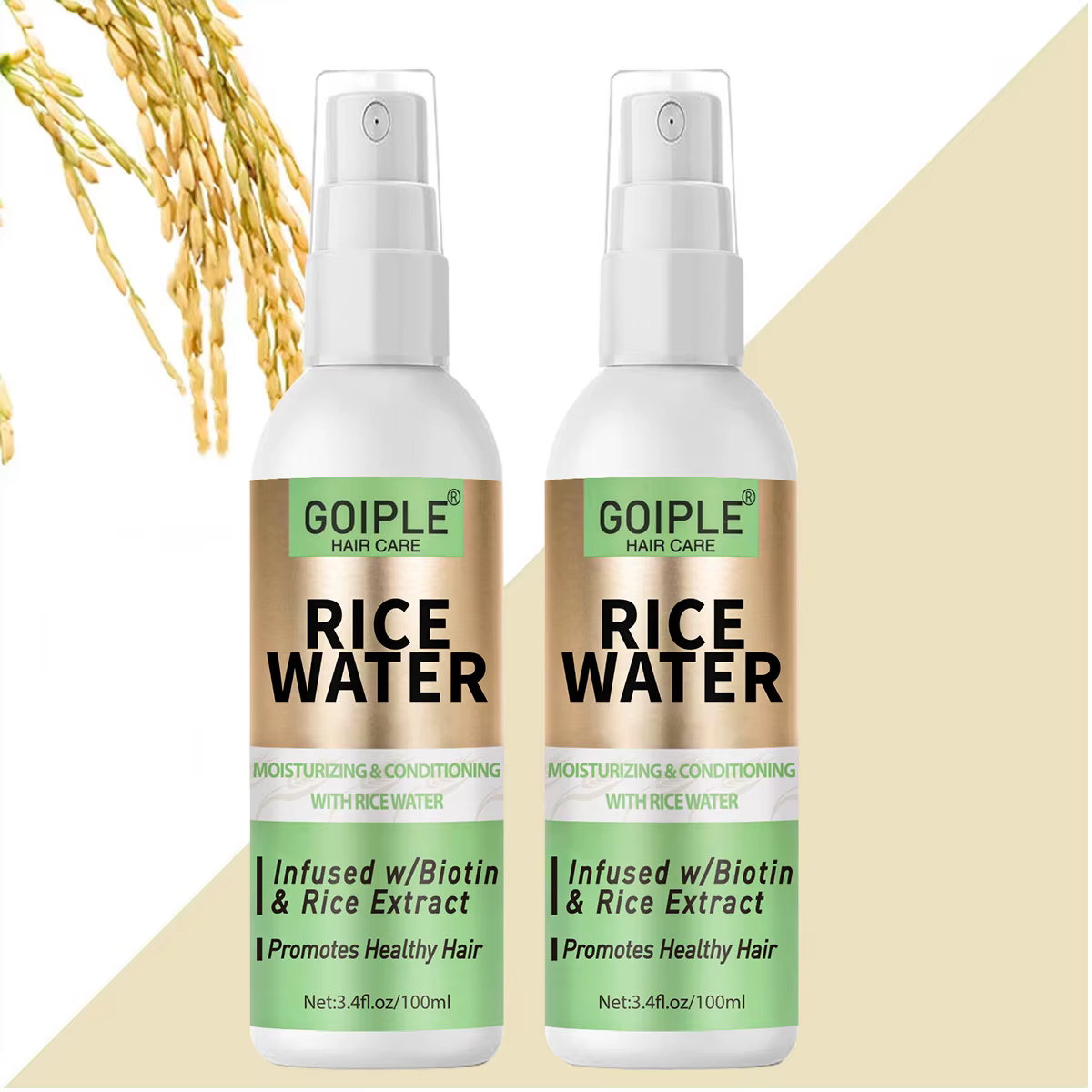 Spray de soin capillaire à l'eau de riz