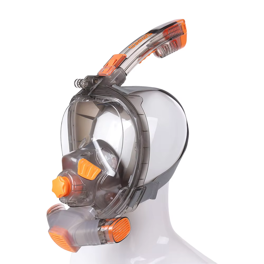 SMACO-Masque de plongée sous-marine intégral pour adulte, lunettes anti-buée, large vue sous-marine, tuba pliable et transparent, masque de natation