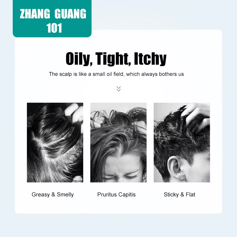 Zhang Guang 101 contrôle de l'huile apaisante cuir chevelu eau nettoyante équilibre