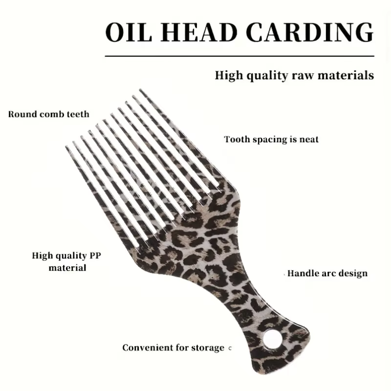 Peigne Afro à dents larges pour cheveux bouclés naturels