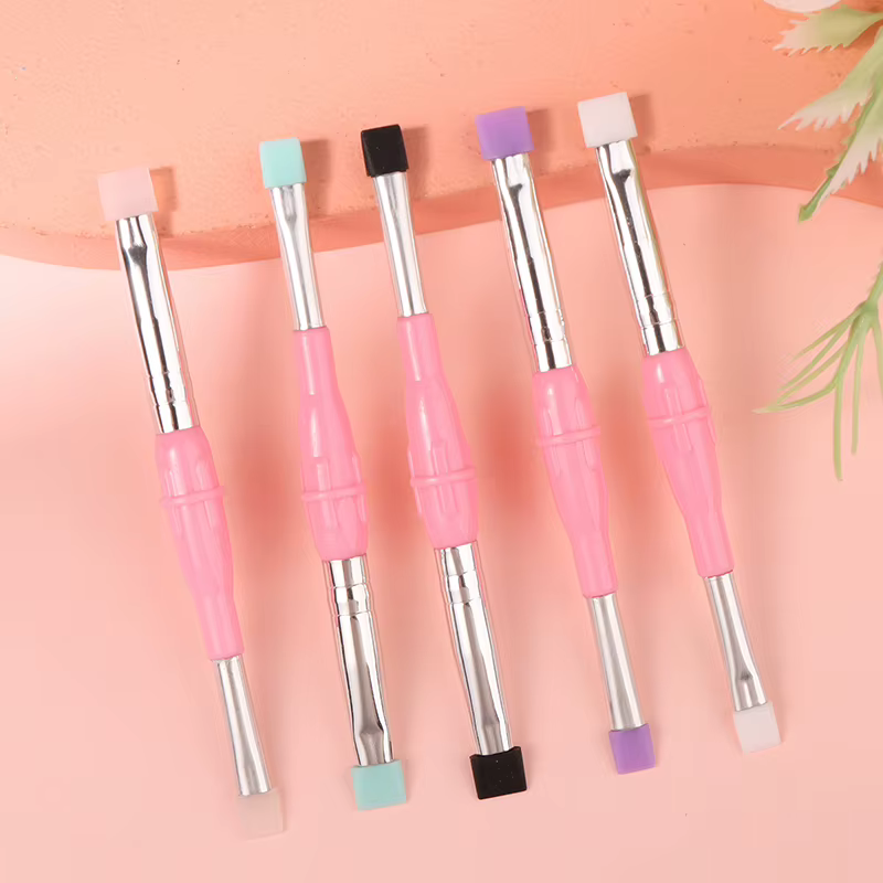 Brosse en silicone souple à double tête pour cils, outils de levage, stratification, séparation, extension, maquillage