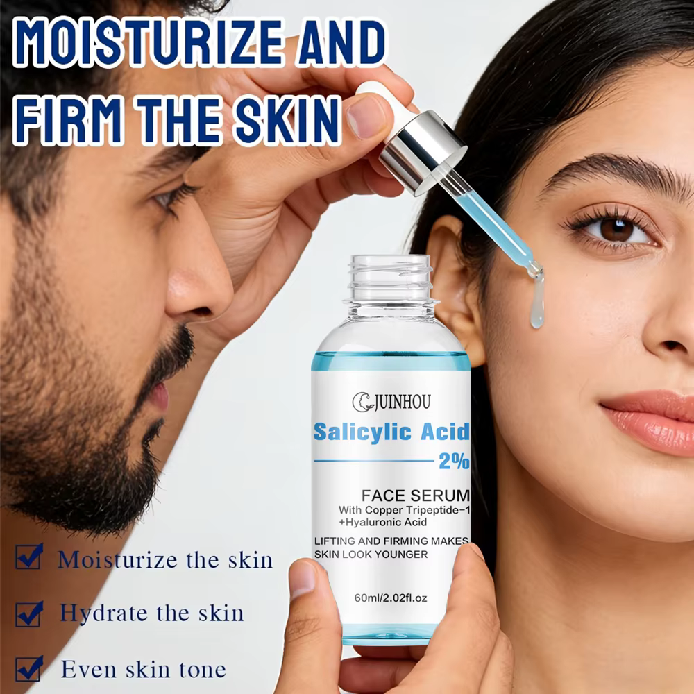 JUINHOU Lot de 2 sérums à l'acide salicylique et à la niacinamide pour éclaircir la peau, contient 5% de nicotinamide et 2% d'acide salicylique, convient à tous