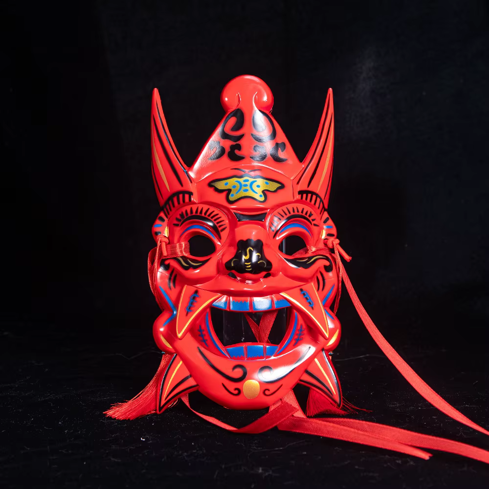 Nouveau Nouveau masque peint à la main COS sculpture sur bois ABS masque intégral accessoires antiques