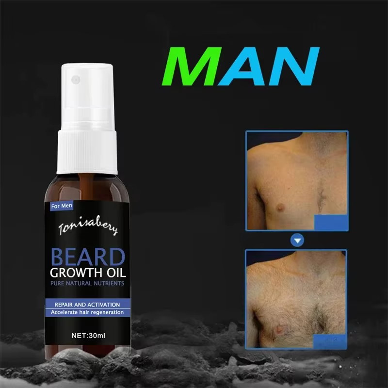 Sérum en spray pour la croissance de la barbe