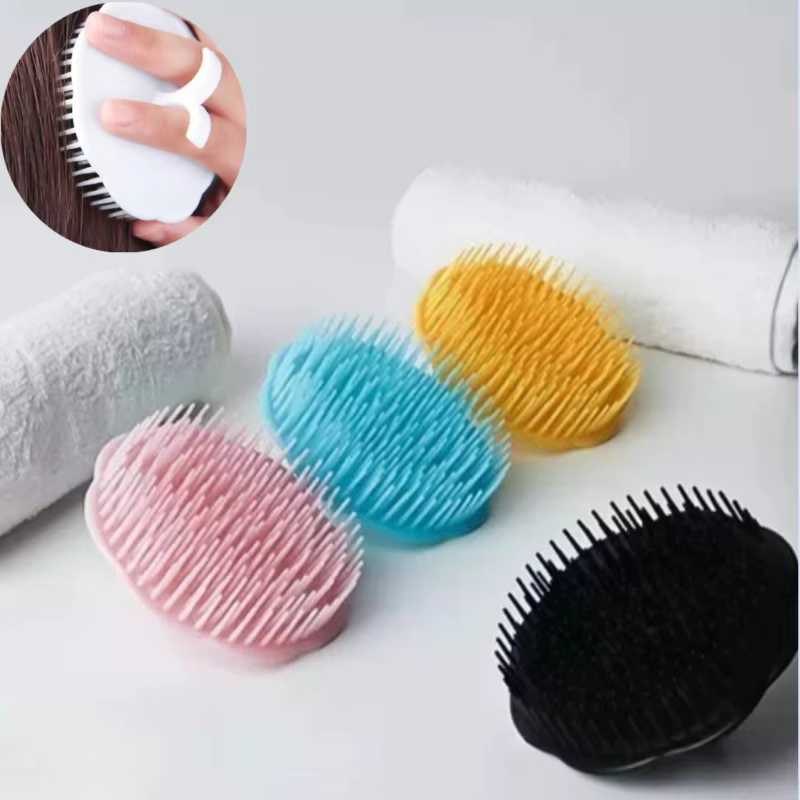 Brosse de massage et de lavage pour le cuir chevelu