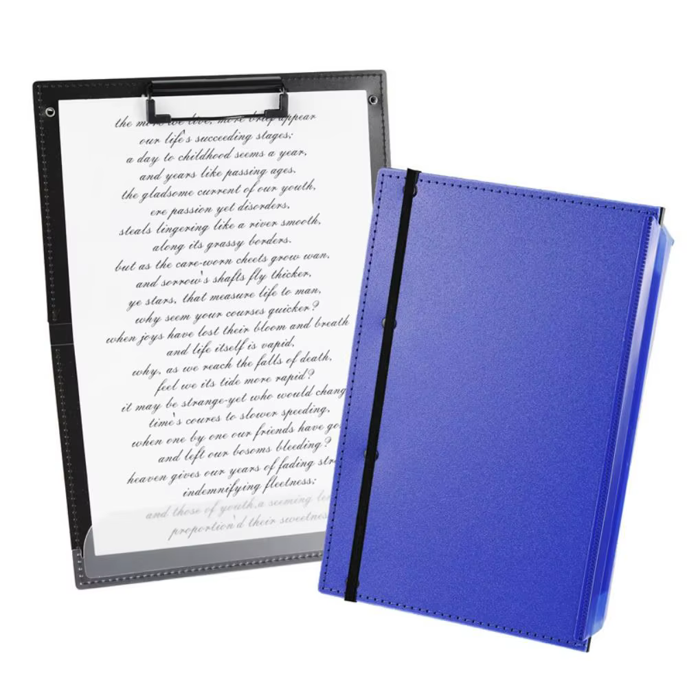 Presse-papiers d'allaitement pliable, 2/3 couches, édition colorée, feuilles de triche portables avec Clip, planche de fichiers A4, Clip pour étudiants