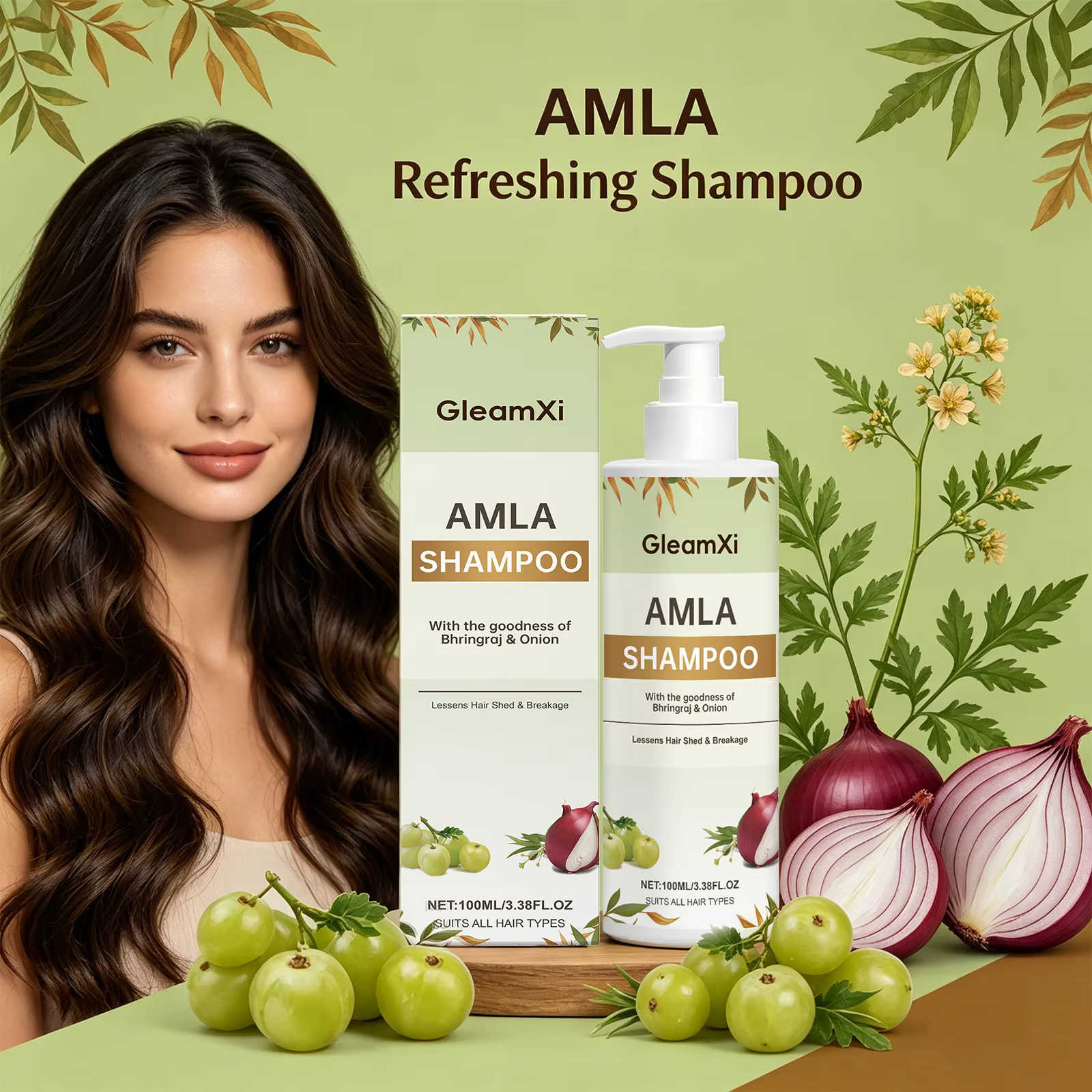 Shampoo Amla fortifiant et nourrissant pour cheveux