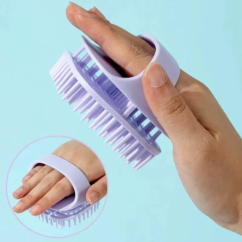 1 brosse de massage du cuir chevelu