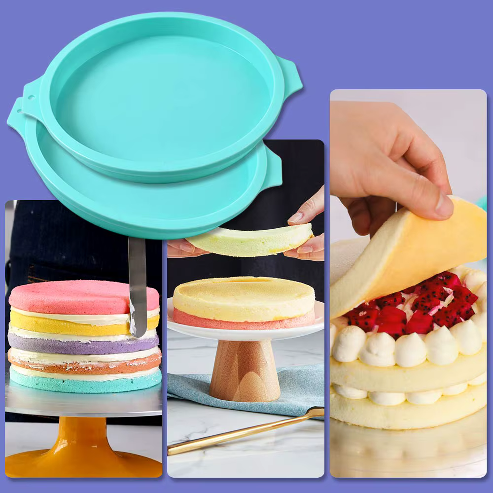 Moule à gâteau rond en Silicone, Mousse au chocolat, moule à gâteau rond, bricolage, outils de cuisson de gâteaux à Dessert