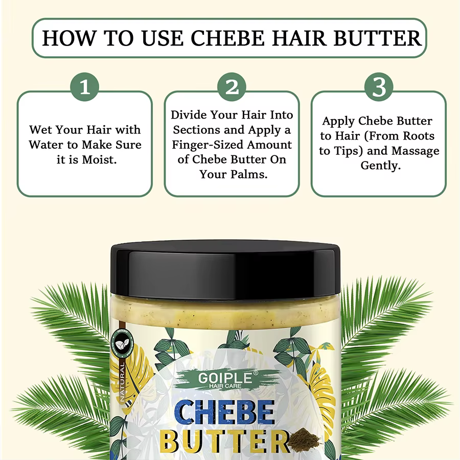 Masque capillaire au beurre de Chebe 100% naturel