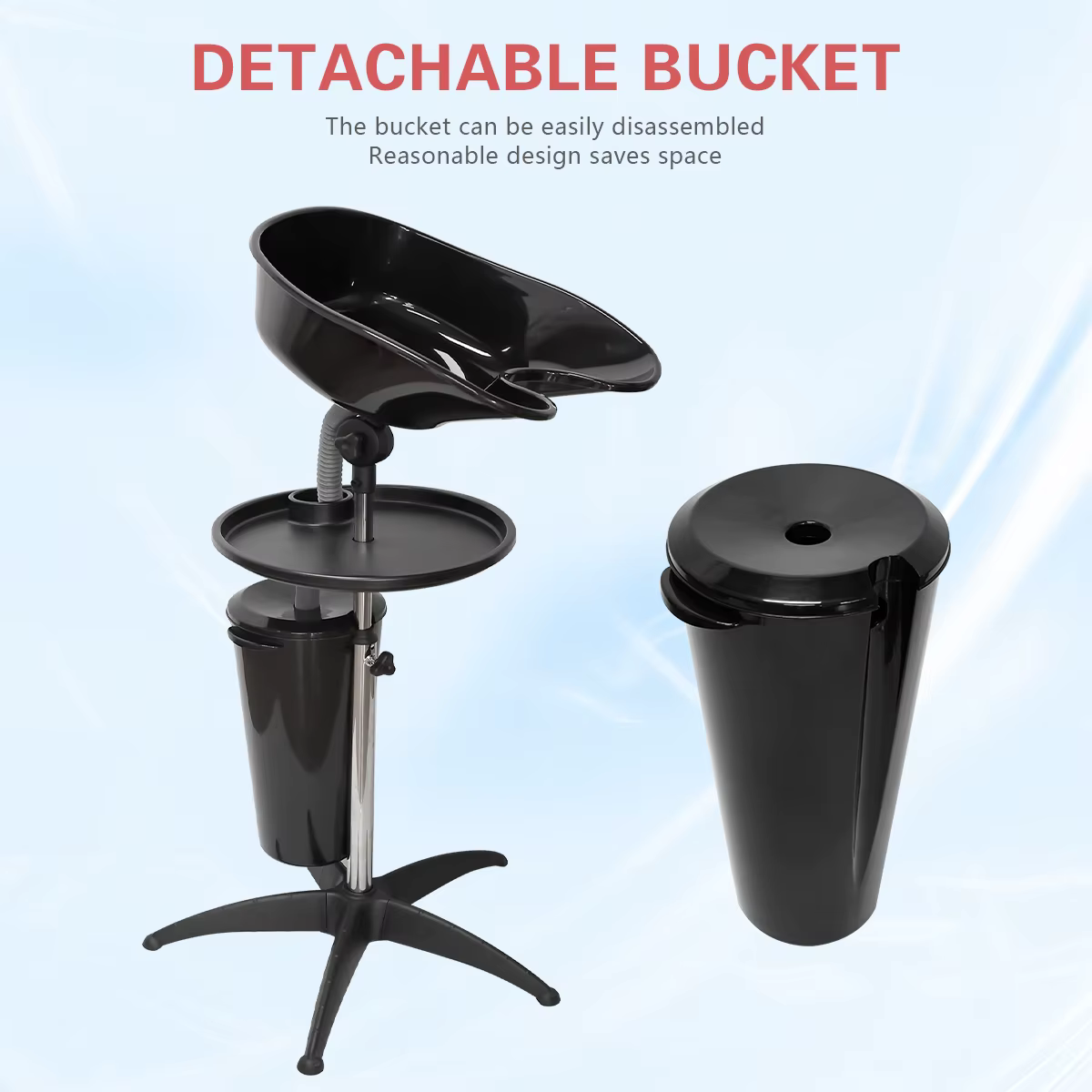 Ensemble de bols de shampoing mobiles portables
