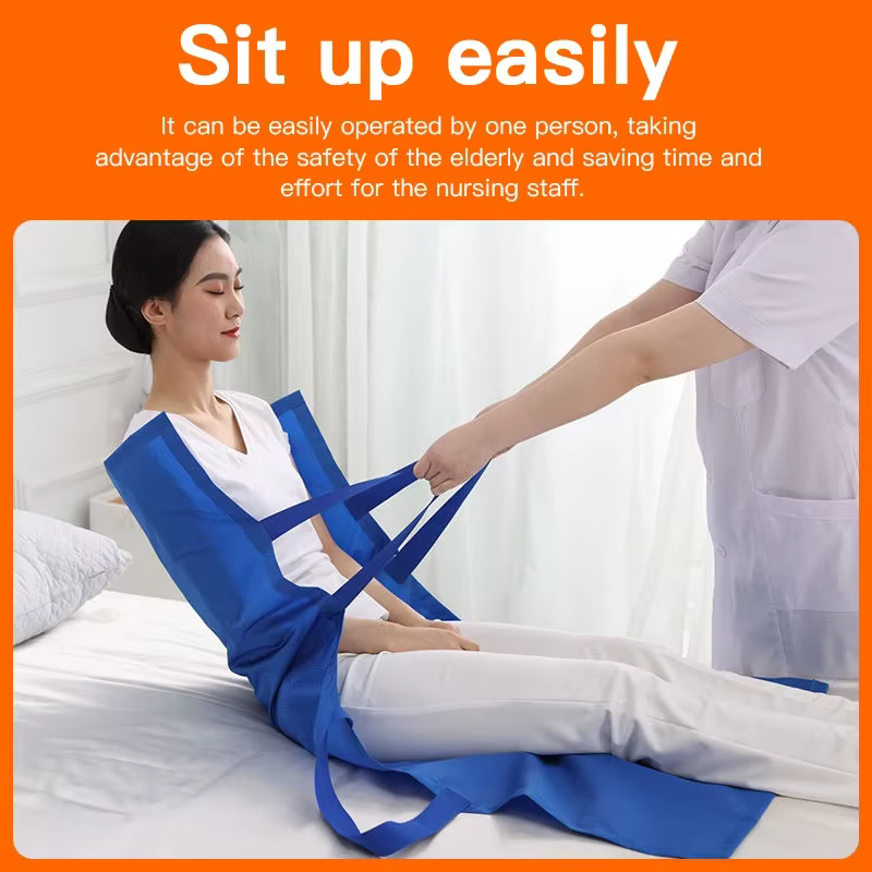 Système de transfert de Patient domestique, ceinture d'étirement souple et tapis de reposition pour les soins infirmiers aux personnes âgées postées au lit
