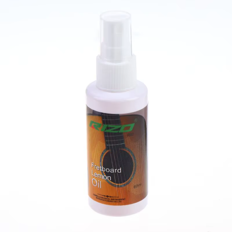 Huile de citron 60ml pour l'entretien de la touche de l'ukulélé et de la guitare, huile nettoyante et polissante pour guitare