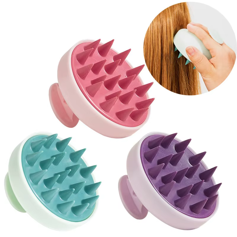 Brosse à shampoing en Silicone