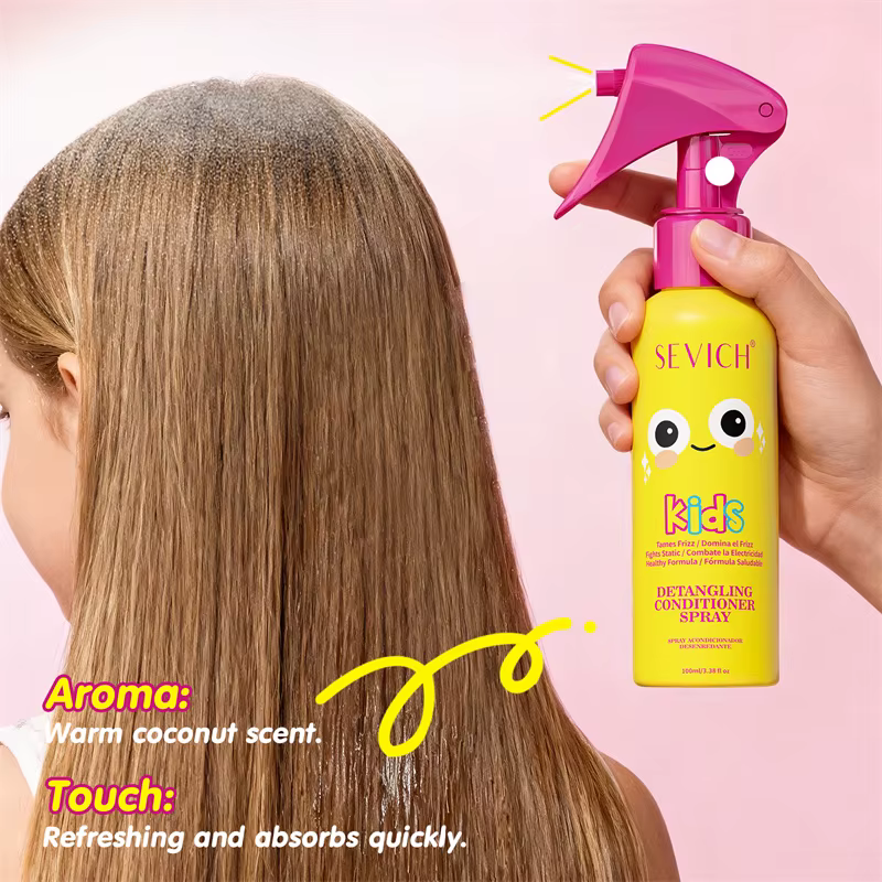 Spray démêlant pour cheveux d'enfants 100ml – Élixir revitalisant sans rinçage