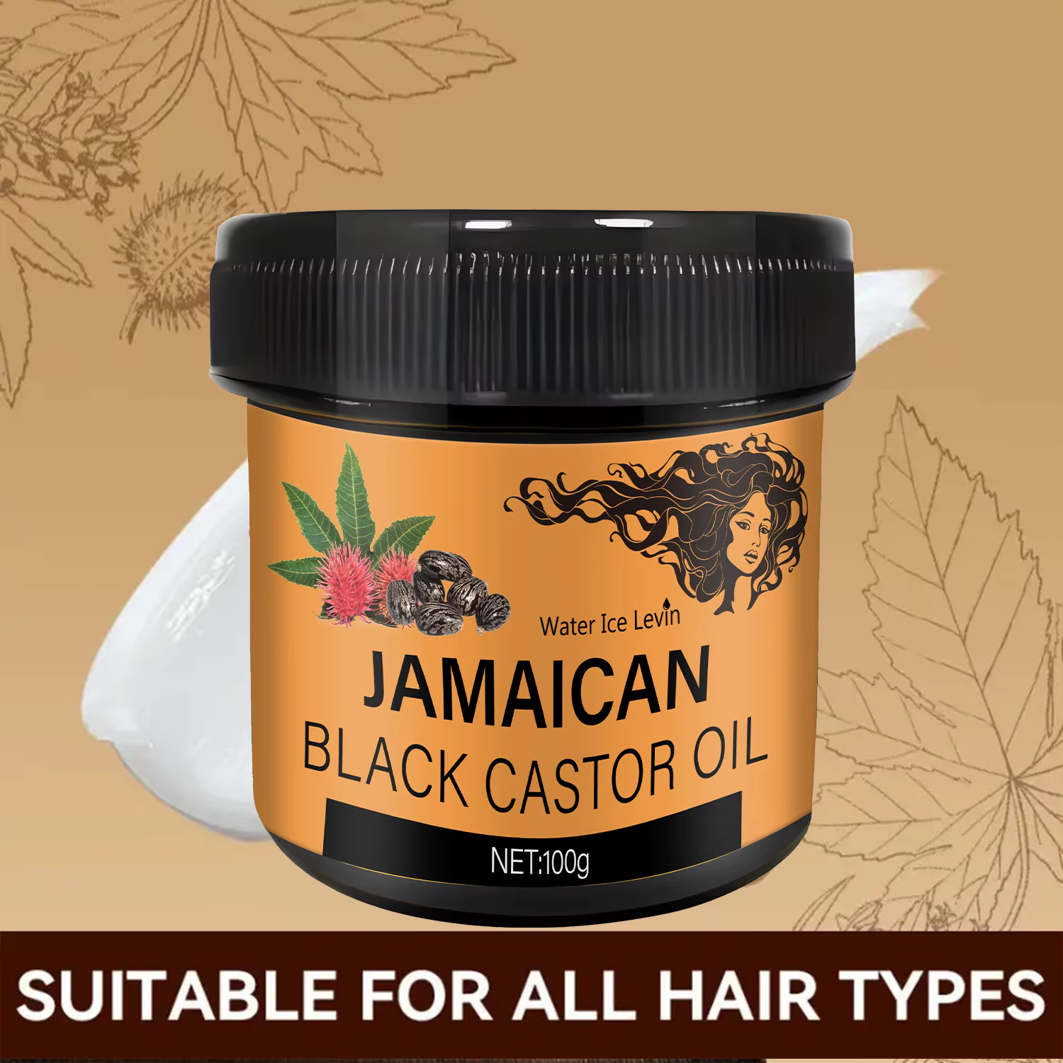 Huile de ricin noire jamaïcain 100g