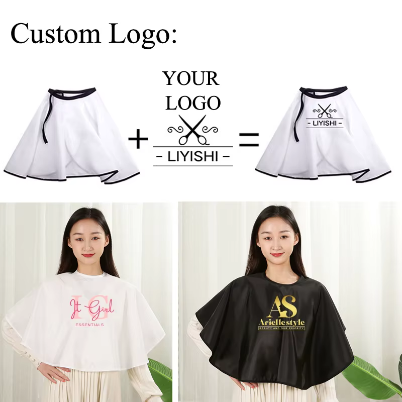 Cape de cheveux avec logo personnalisé pour garder