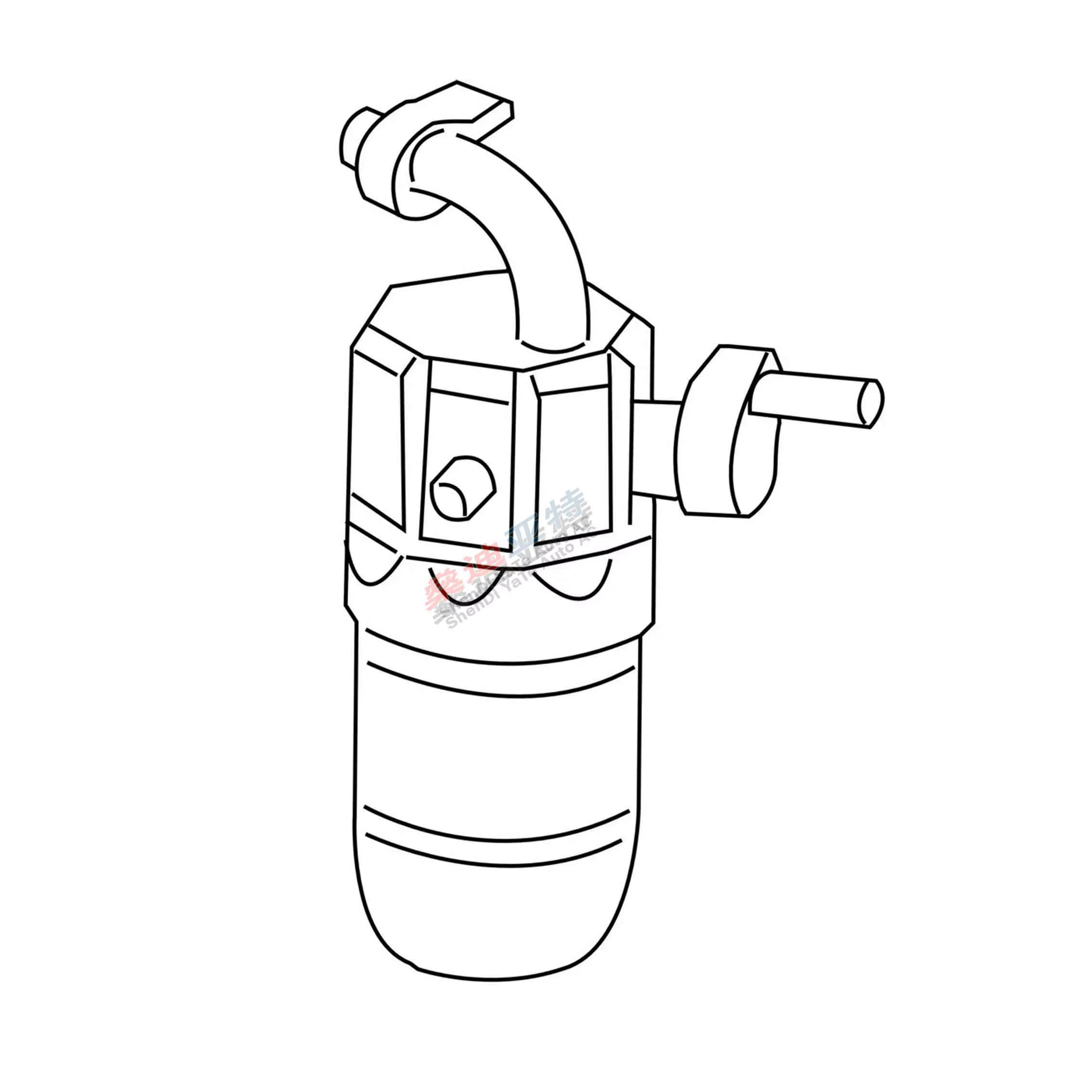 Hummer-Filtre Drier A/C, H1, H2, GMC, C3500, 514 Up, Sierra 25821905, 2500, Yukon, Chevrolet Avalanche 3500, Cadgrad Escalade, 03-07, 1500