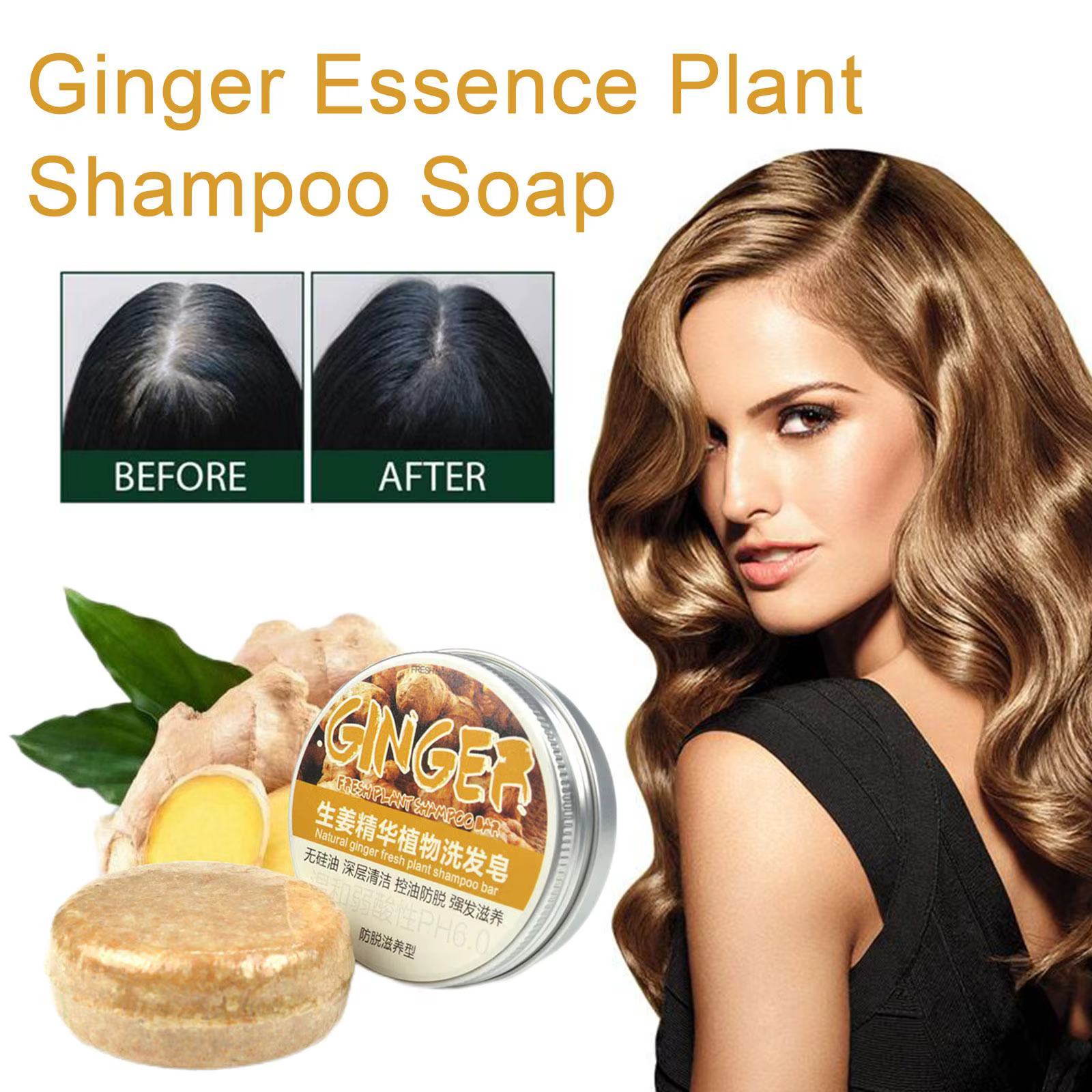 Regina Cold Ze Shampoo Bar pour femmes et hommes