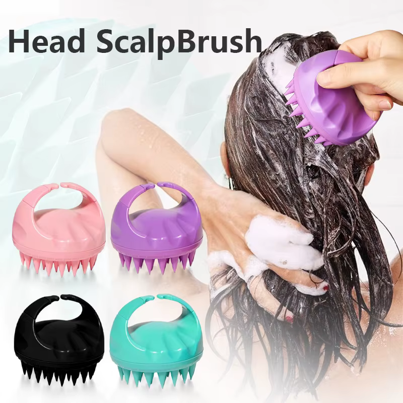 Brosse de massage de la tête en silicone
