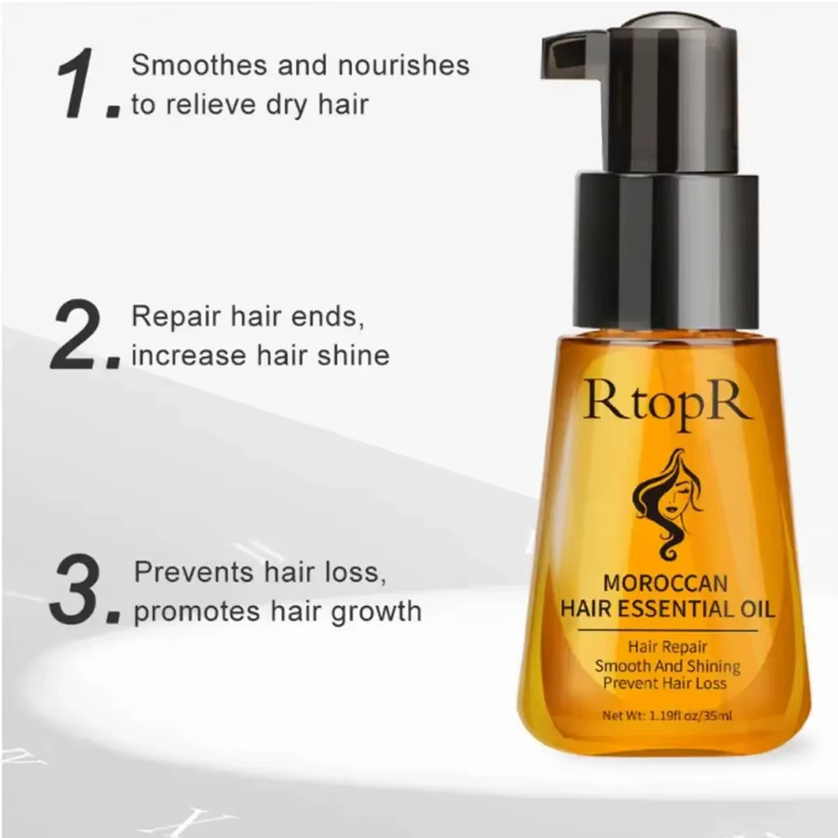 Huile essentielle marocaine pour cheveux secs et abîmés